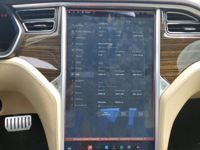 5YJSA1H24EFP64055 - 2014 TESLA MODEL S Կարմիր լուսանկար 9