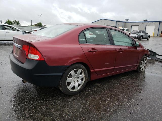 2HGFA1F52AH527696 - 2010 HONDA CIVIC LX RED photo 3