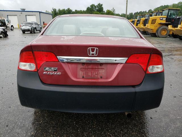 2HGFA1F52AH527696 - 2010 HONDA CIVIC LX RED photo 6