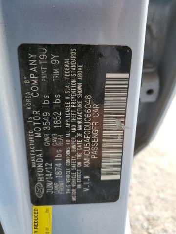 KMHCU5AE0DU066048 - 2013 HYUNDAI ACCENT GLS 蓝色 照片 13