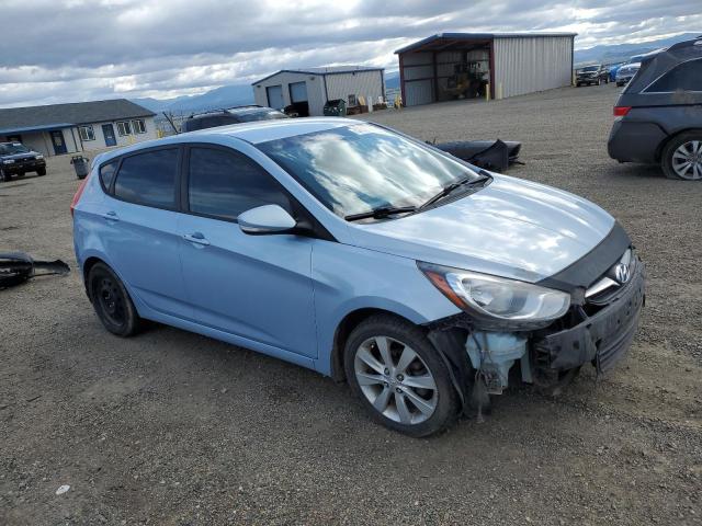 KMHCU5AE0DU066048 - 2013 HYUNDAI ACCENT GLS 蓝色 照片 4
