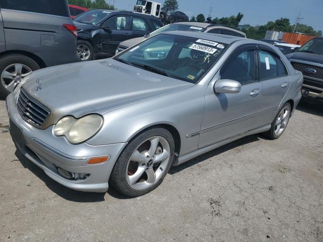 WDBRF40J25A818755 - 2005 MERCEDES-BENZ C 230K SPORT SEDAN SILVER photo 1