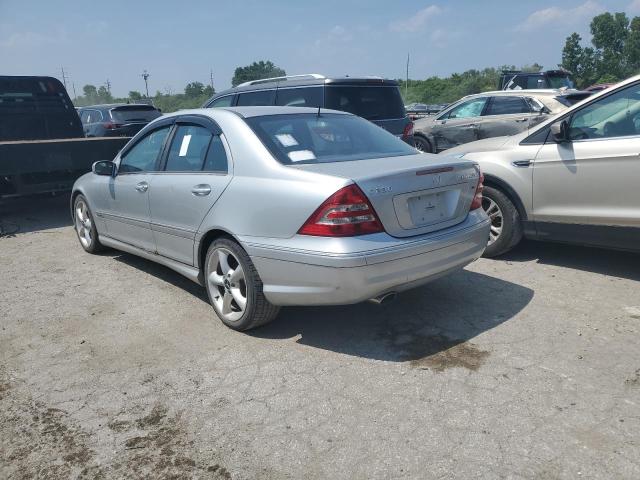 WDBRF40J25A818755 - 2005 MERCEDES-BENZ C 230K SPORT SEDAN SILVER photo 2