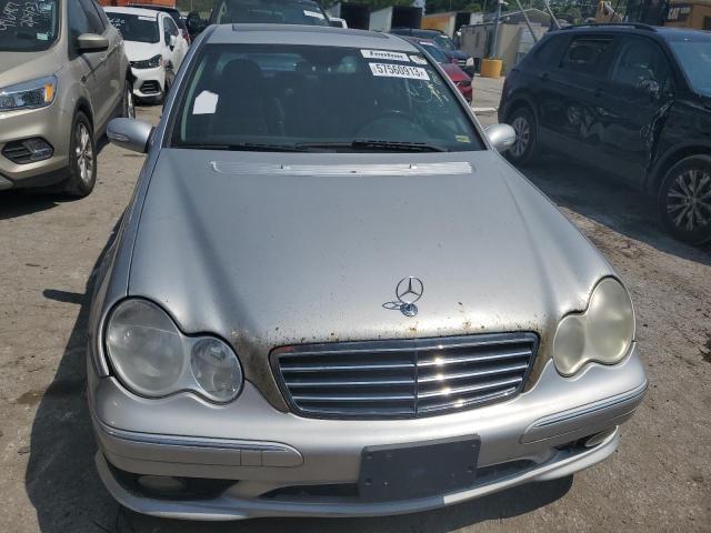 WDBRF40J25A818755 - 2005 MERCEDES-BENZ C 230K SPORT SEDAN SILVER photo 5