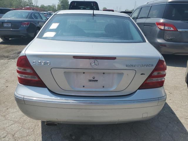 WDBRF40J25A818755 - 2005 MERCEDES-BENZ C 230K SPORT SEDAN SILVER photo 6