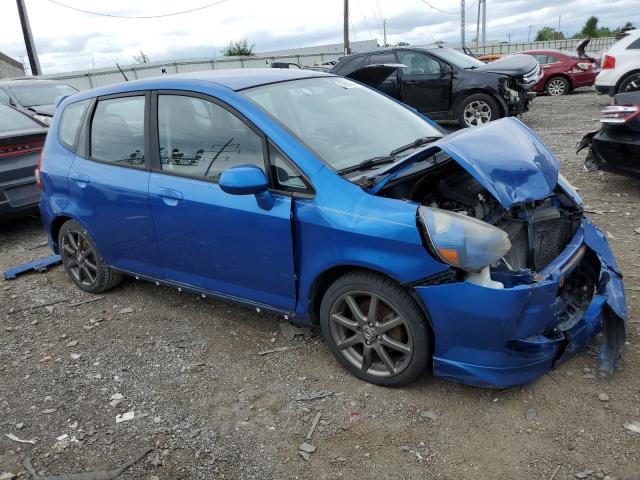 JHMGD38687S033225 - 2007 HONDA FIT S 蓝色 照片 4