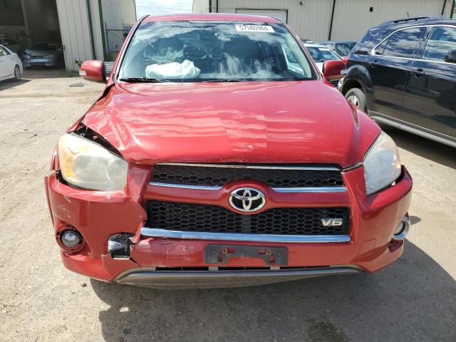 2T3DK4DV1CW066274 - 2012 TOYOTA RAV4 LIMITED RED photo 5