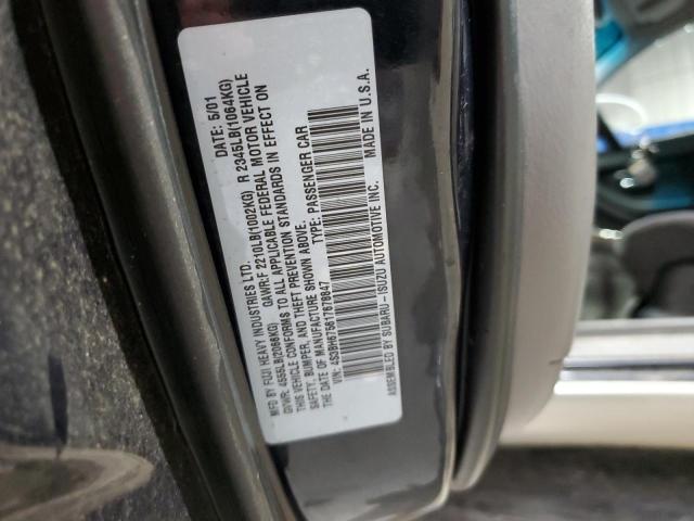 4S3BH675617678847 - 2001 SUBARU LEGACY OUTBACK AWP 蓝色 照片 12