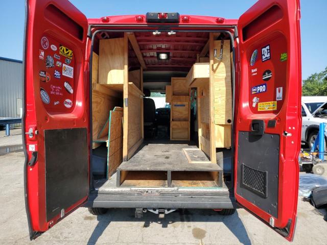 3C6LRVDG0ME527886 - 2021 RAM PROMASTER 2500 HIGH RED photo 10
