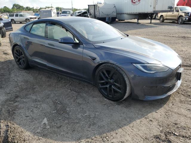 5YJSA1E58NF478417 - 2022 TESLA MODEL S ნაცრისფერი ფოტო 4