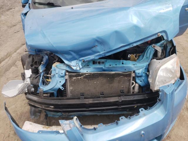 KL1TD56697B138877 - 2007 CHEVROLET AVEO BASE BLUE photo 11