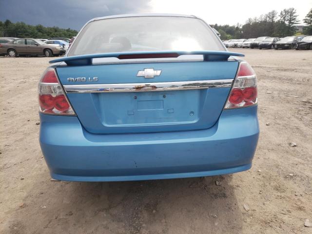 KL1TD56697B138877 - 2007 CHEVROLET AVEO BASE BLUE photo 6