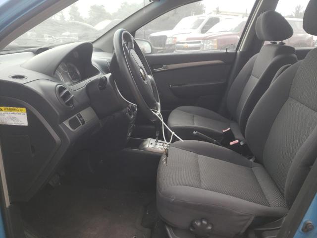 KL1TD56697B138877 - 2007 CHEVROLET AVEO BASE BLUE photo 7