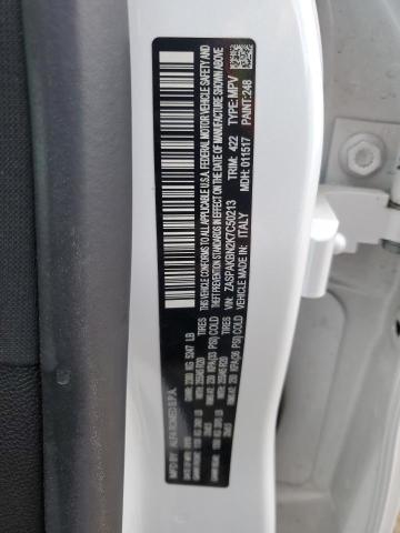 ZASPAKBN2K7C50213 - 2019 ALFA ROMEO STELVIO TI WHITE photo 12