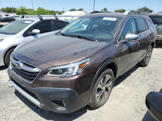 4S4BTGPD1L3262836 - 2020 SUBARU OUTBACK TOURING LDL BROWN photo 1