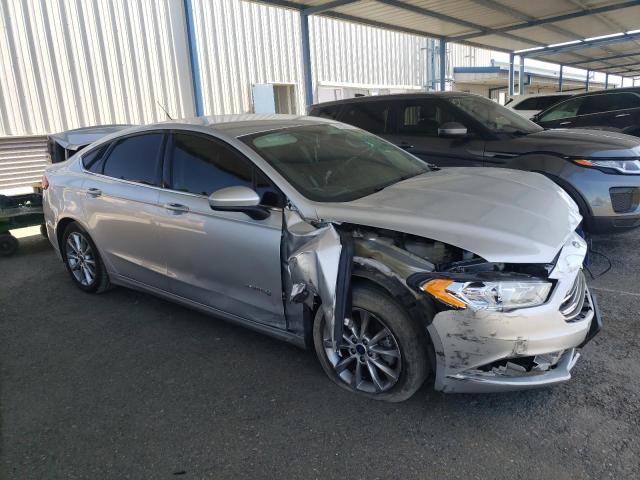 3FA6P0UUXHR172105 - 2017 FORD FUSION S HYBRID SILVER photo 4