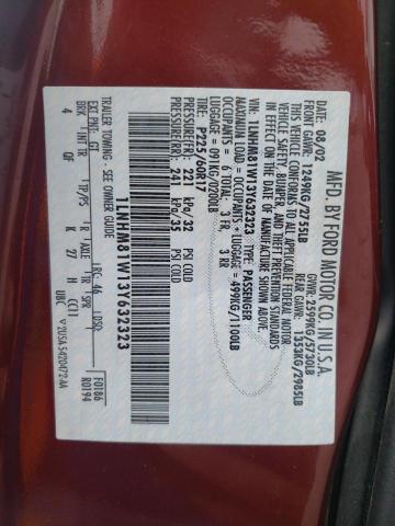 1LNHM81W13Y632323 - 2003 LINCOLN TOWN CAR EXECUTIVE BURGUNDY photo 12