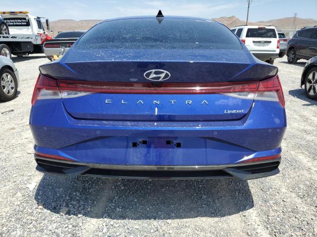 KMHLP4AG9PU494790 - 2023 HYUNDAI ELANTRA LIMITED BLUE photo 6