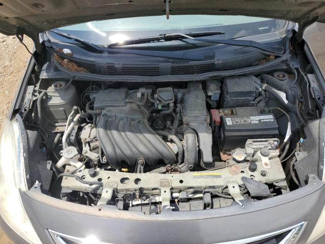 3N1CN7AP8CL844395 - 2012 NISSAN VERSA S GRAY photo 11