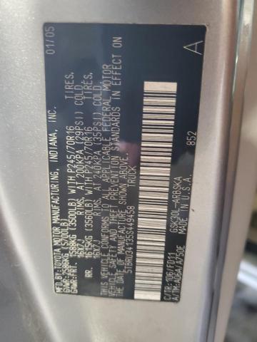 5TBRU34135S449458 - 2005 TOYOTA TUNDRA ACCESS CAB SR5 GOLD photo 12