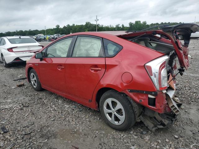 JTDKN3DU2D5675317 - 2013 TOYOTA PRIUS RED photo 2