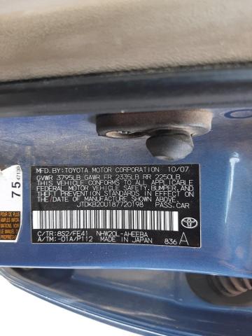 JTDKB20U187720198 - 2008 TOYOTA PRIUS BLUE photo 12