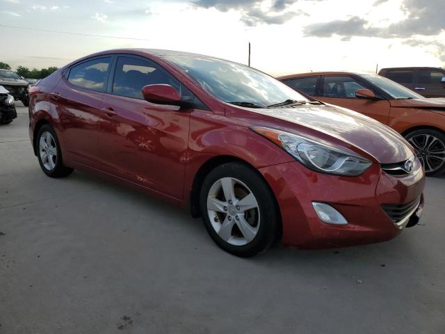 5NPDH4AE0DH389842 - 2013 HYUNDAI ELANTRA GLS RED photo 4