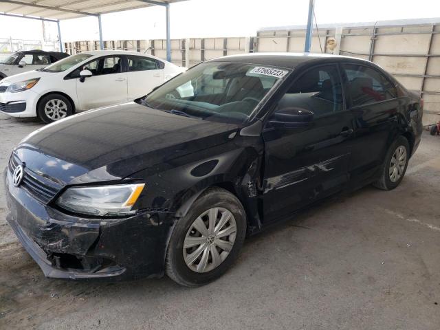 3VW2K7AJ4EM361445 - 2014 VOLKSWAGEN JETTA BASE أسود صورة 1