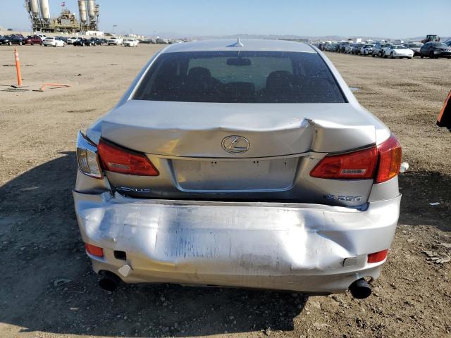 JTHBE262295022689 - 2009 LEXUS IS 350 SILVER photo 6