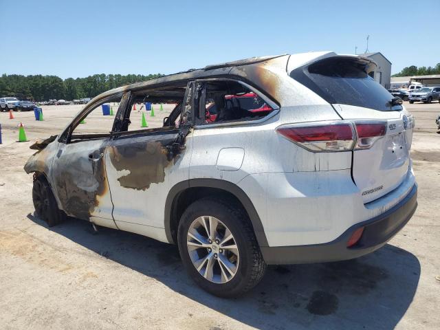 5TDKKRFH5FS106048 - 2015 TOYOTA HIGHLANDER XLE WHITE photo 2