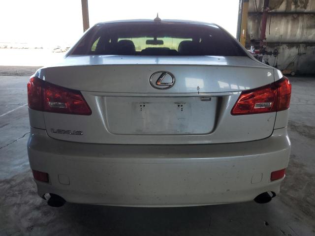 JTHBK262575050086 - 2007 LEXUS IS 250 WHITE photo 6