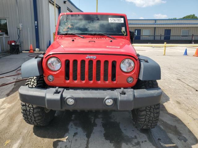 1C4AJWAG1FL514723 - 2015 JEEP WRANGLER SPORT RED photo 5