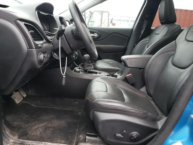 1C4PJMBN5KD273958 - 2019 JEEP CHEROKEE TRAILHAWK BLUE photo 7