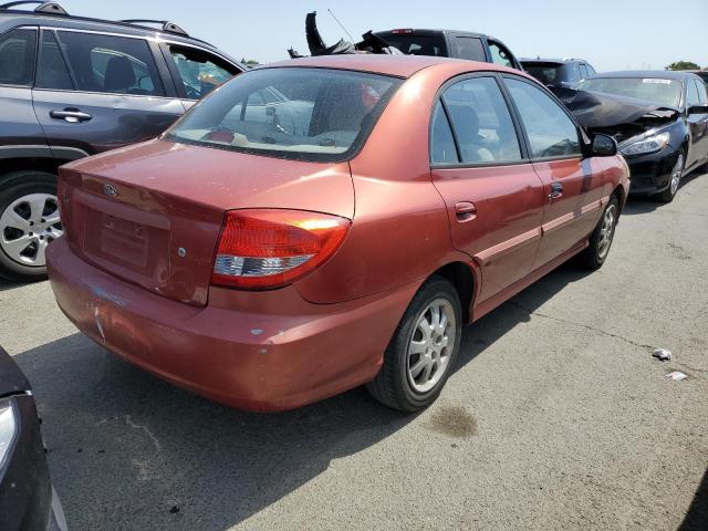 KNADC125836221898 - 2003 KIA RIO RED photo 3