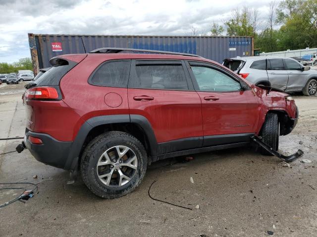 1C4PJMBS1HW542699 - 2017 JEEP CHEROKEE TRAILHAWK RED photo 3