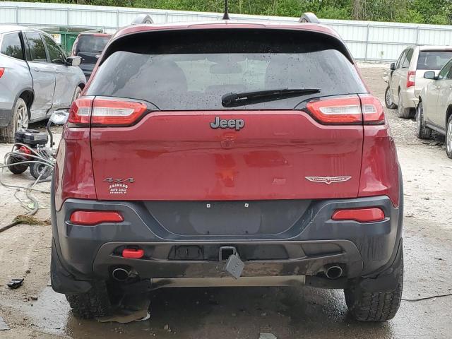 1C4PJMBS1HW542699 - 2017 JEEP CHEROKEE TRAILHAWK RED photo 6