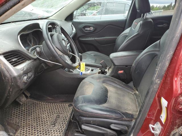 1C4PJMBS1HW542699 - 2017 JEEP CHEROKEE TRAILHAWK RED photo 7