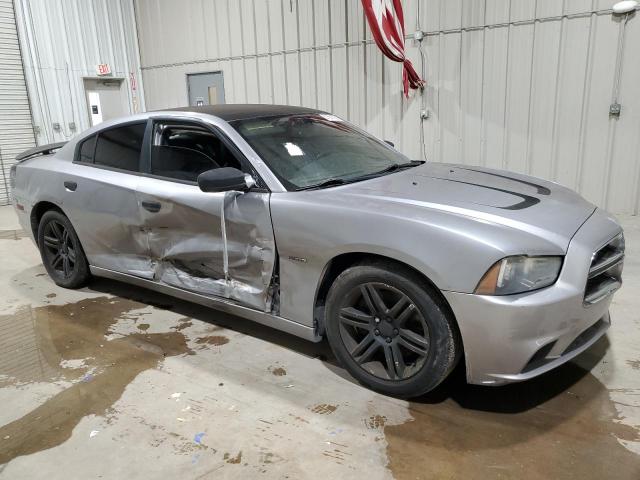 2C3CDXCT9EH334020 - 2014 DODGE CHARGER R/T SILVER photo 4