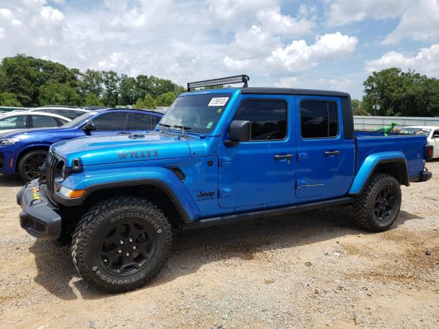 1C6HJTAGXML579152 - 2021 JEEP GLADIATOR SPORT BLUE photo 1