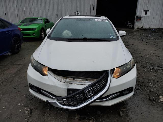 19XFB2F98FE215535 - 2015 HONDA CIVIC EXL WHITE photo 5