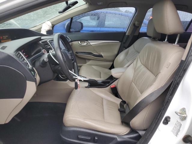 19XFB2F98FE215535 - 2015 HONDA CIVIC EXL WHITE photo 7