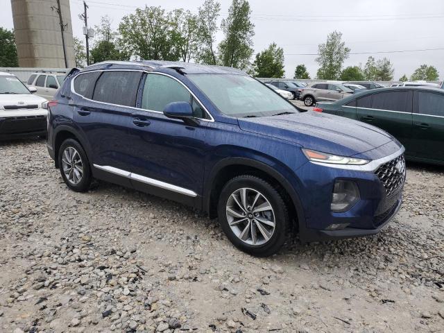 5NMS3CAD9LH269914 - 2020 HYUNDAI SANTA FE SEL BLUE photo 4