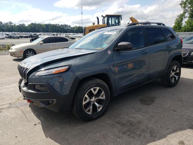 1C4PJMBS0FW635064 - 2015 JEEP CHEROKEE TRAILHAWK GRAY photo 1