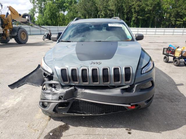 1C4PJMBS0FW635064 - 2015 JEEP CHEROKEE TRAILHAWK GRAY photo 5