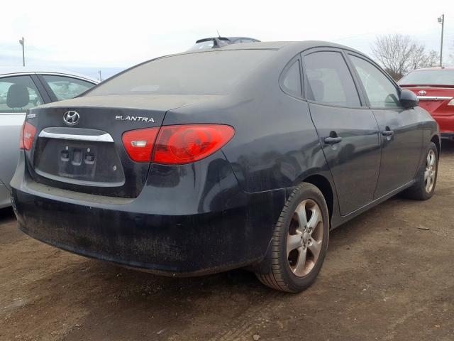 KMHDU4AD6AU831779 - 2010 HYUNDAI ELANTRA BLUE  photo 4