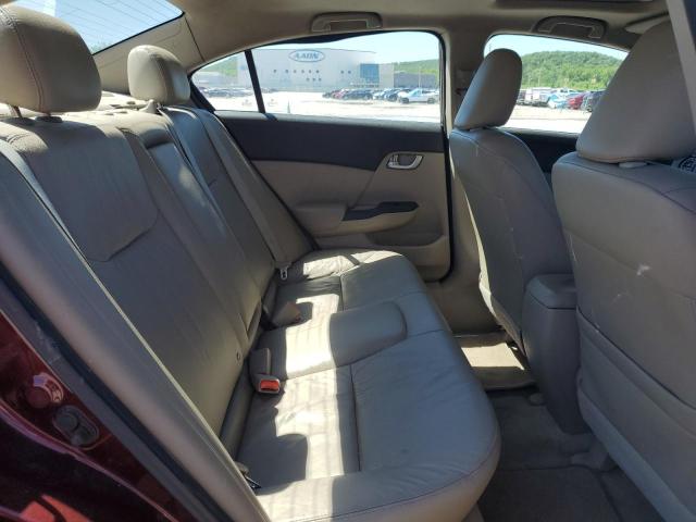 19XFB2F9XCE035081 - 2012 HONDA CIVIC EXL RED photo 10