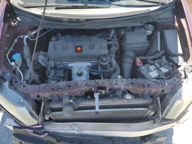 19XFB2F9XCE035081 - 2012 HONDA CIVIC EXL RED photo 11