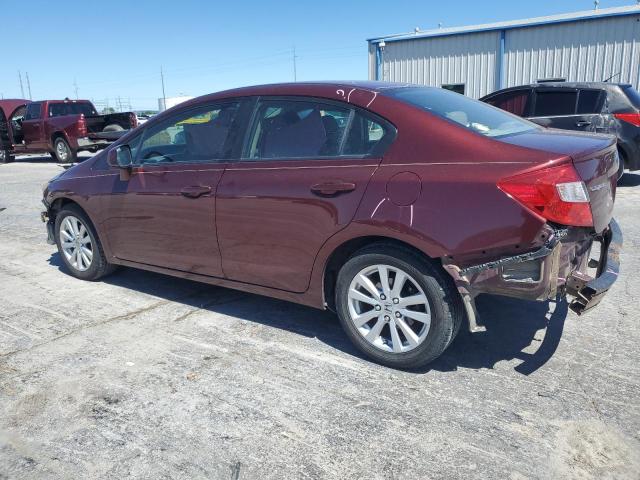 19XFB2F9XCE035081 - 2012 HONDA CIVIC EXL RED photo 2