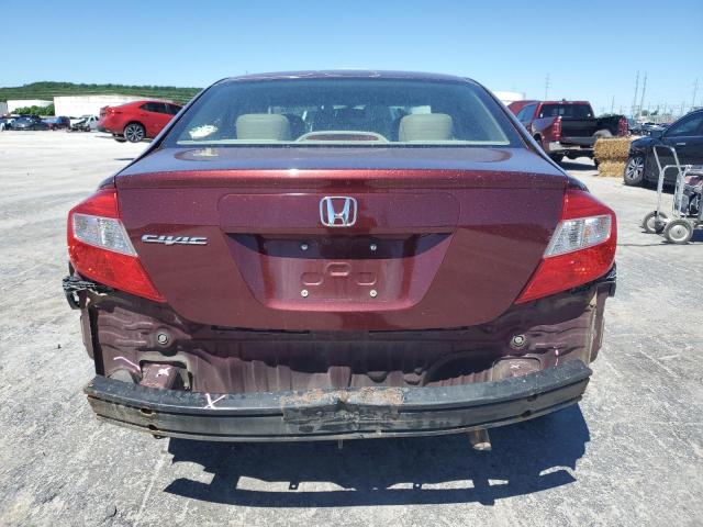 19XFB2F9XCE035081 - 2012 HONDA CIVIC EXL RED photo 6