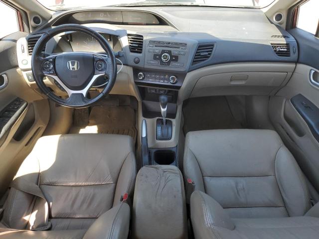 19XFB2F9XCE035081 - 2012 HONDA CIVIC EXL RED photo 8